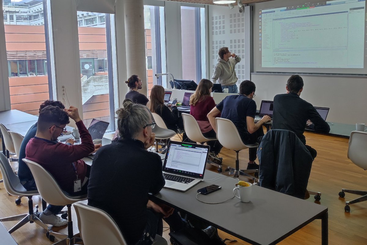 Misha Kudryashev ๐ฌ โ๐๏ธ (@mishakudryashev) on Twitter photo Tomography workshop in Copenhagen today. <a href="/Artsemi_Y/">Artsemi Yushkevich</a> teaches the use of tomobear for automation of data processing. You can also do it at home github.com/KudryashevLab/โฆ
Thanks <a href="/eva_kummer/">Eva Kummer</a> & <a href="/g1_guillermo/">Guillermo Montoya</a> for having us !! Tomography workshop in Copenhagen today. <a href="/Artsemi_Y/">Artsemi Yushkevich</a> teaches the use of tomobear for automation of data processing. You can also do it at home github.com/KudryashevLab/โฆ
Thanks <a href="/eva_kummer/">Eva Kummer</a> & <a href="/g1_guillermo/">Guillermo Montoya</a> for having us !!
