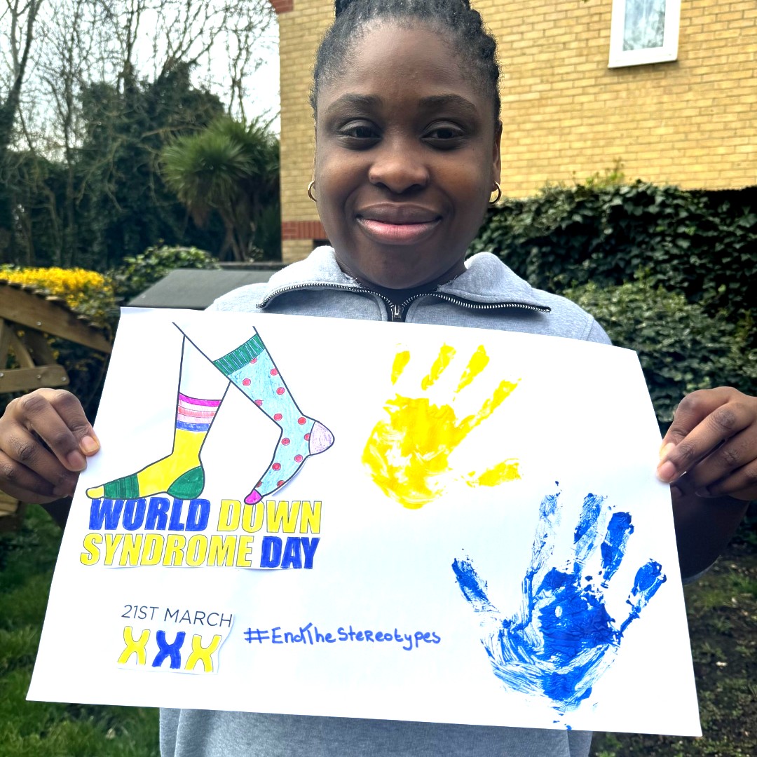 Today is @WorldDSDay and we are very excited to share this piece of artwork, by one of the amazing people we support, to celebrate this important event - and to support one another to #EndTheStereotypes! 💛 #TheAmbientWay