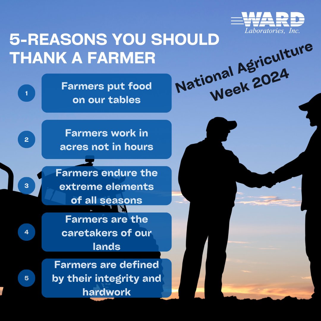 We are in the heart of #NationalAgricultureWeek! 🌾🚜 Let's take a moment to appreciate all the hardworking farmers and ranchers out there who dedicate their lives to feeding the world. #ThankAFarmer #FeedingTheWorld #NationalAgWeek 🌱🌽🥕
