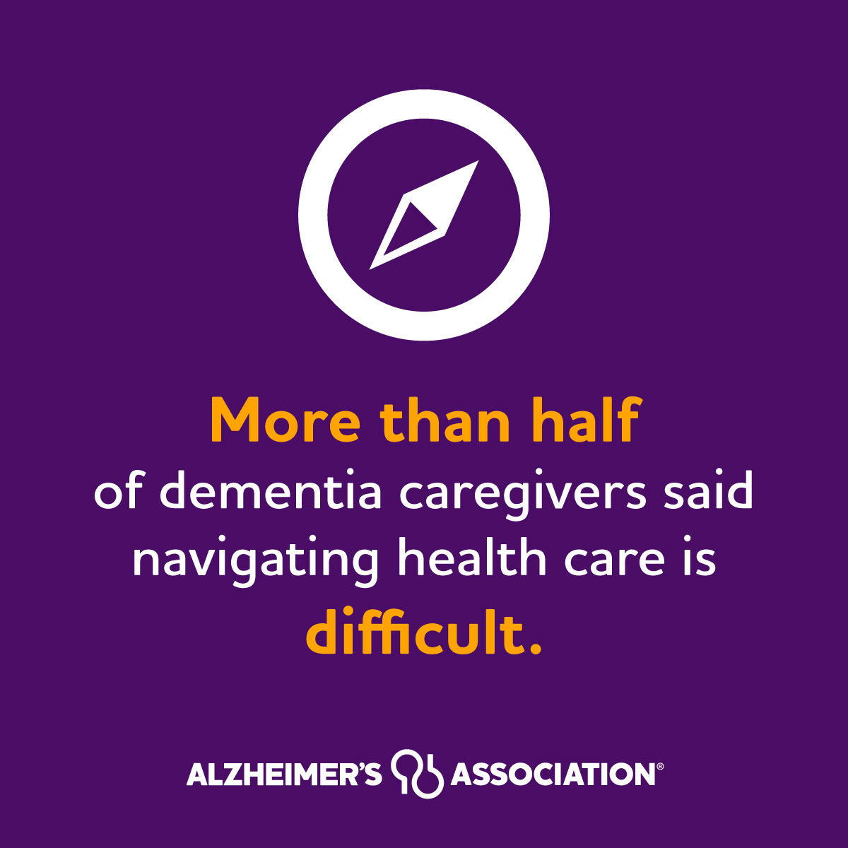Caring for a loved one with Alzheimer’s or other dementia can be overwhelming. Navigating our health care system shouldn’t be. Share the facts: alz.org/facts.