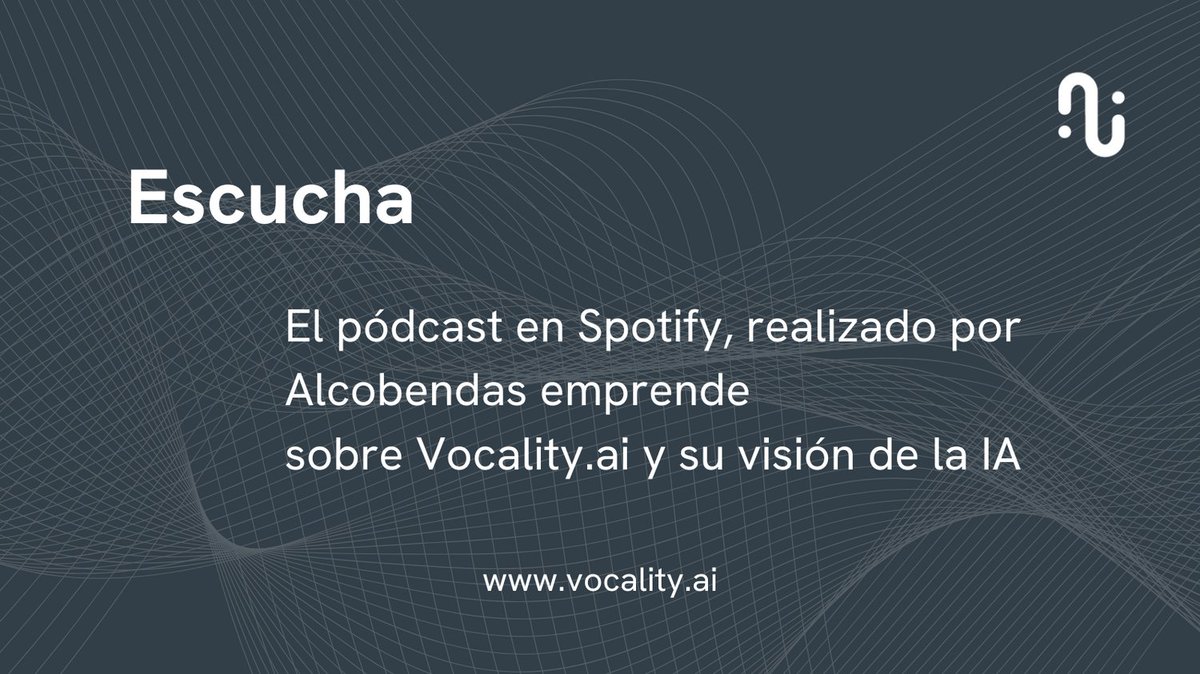 Escucha el podcast completo que de @Alcobendas.emprende a Vocality.ai.  Aportando su visión sobre la #IA y los beneficios que nos puede traer la voz clonada. 

👉🏻open.spotify.com/episode/1VQL0v…

#emprendimiento #startup #empresas #innovacionempresarial #innovacion
