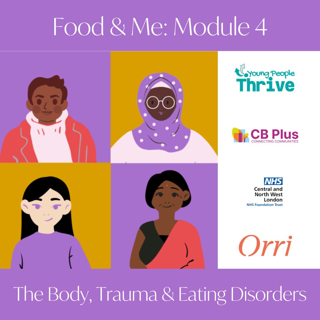 And that's a wrap our free Food & Me webinar series offered in collaboration with @CBPlus_ 🎬 ⁠The 4-part #FoodAndMe series explored eating disorders through a culturally and racially sensitive lens. 🔎 Big TY to: @CBPlus_ @BBP_NHS @YP_Thrive 🙌