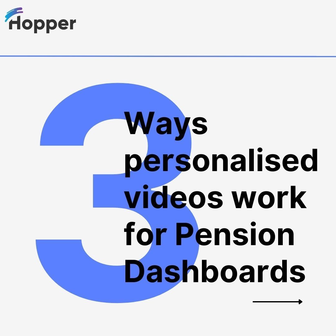 hoppervideo's tweet photo. Improve understanding and customer experience driving desired actions through multimedia messages. Make complex retirement planning simple for every customer. Let's talk! Book a demo by sending an email to sales@hoppervideo.com

#HopperVideo
#PensionDashboard
#PersonalisedFinance https://t.co/M7xmwUmiJK