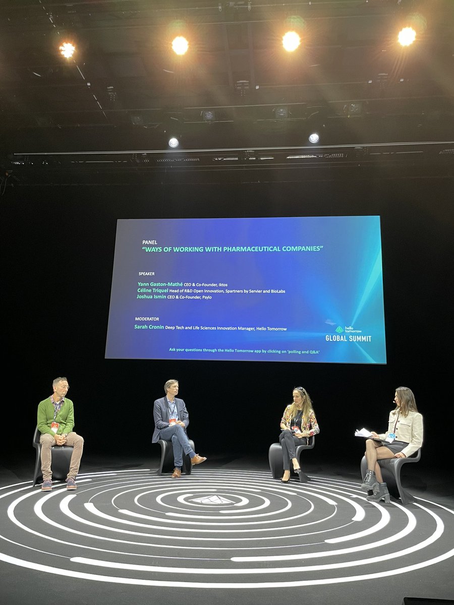 “Ways of working with pharmceutical companies” was a success! 💯

Key advice:
✅ Communication is key
✅ Be realistic with asks from pharma partners
✅ Utilizing your network to start conversations 

@Psylo_Bio @Servier @IktosAI #hellotomorrow