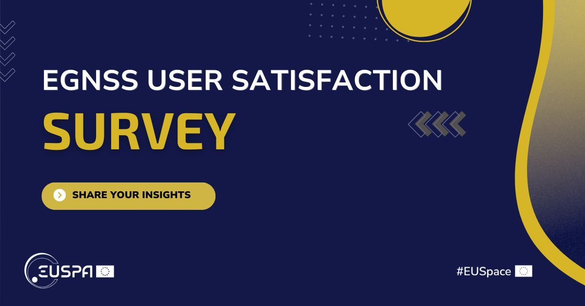 EU4Space's tweet photo. How was your 2023 with #EUSpace? We want to hear from you!
You can share your recommendations and feedback with us in our 5 min Galileo and EGNOS User Satisfaction Survey until tomorrow ⬇
https://t.co/1gCbNykj1n
#UseGalileo #EGNOS @defis_eu @spaceopal @ESSPSAS https://t.co/JYWtXGgRAa