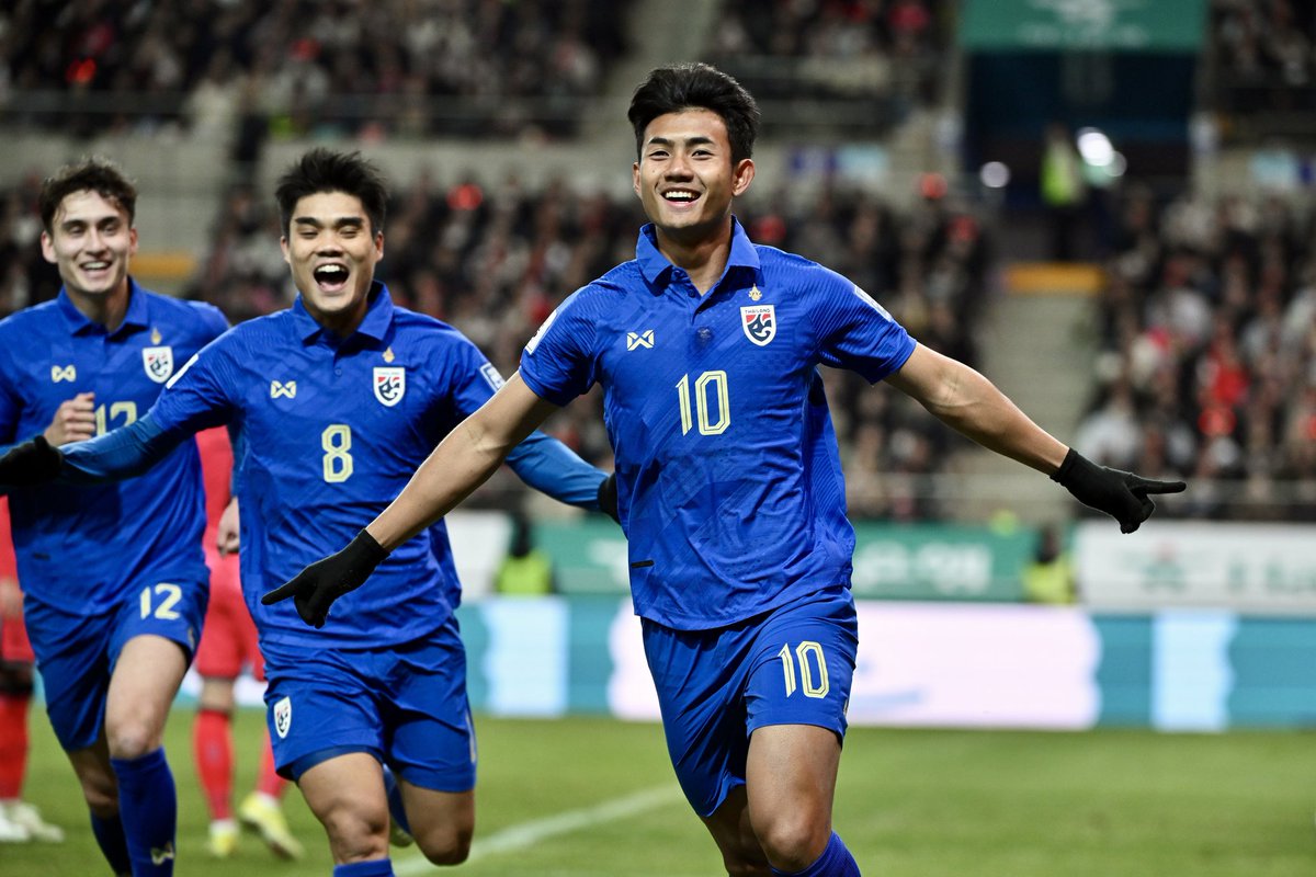 #WorldCupQualifiers
FT : Korea Selatan 1-1 Thailand

⚽ Son Heung-Min 42'
-
⚽ Mueanta 62'

Bjir bisa menahan tim langganan Piala Dunia.. 🥶