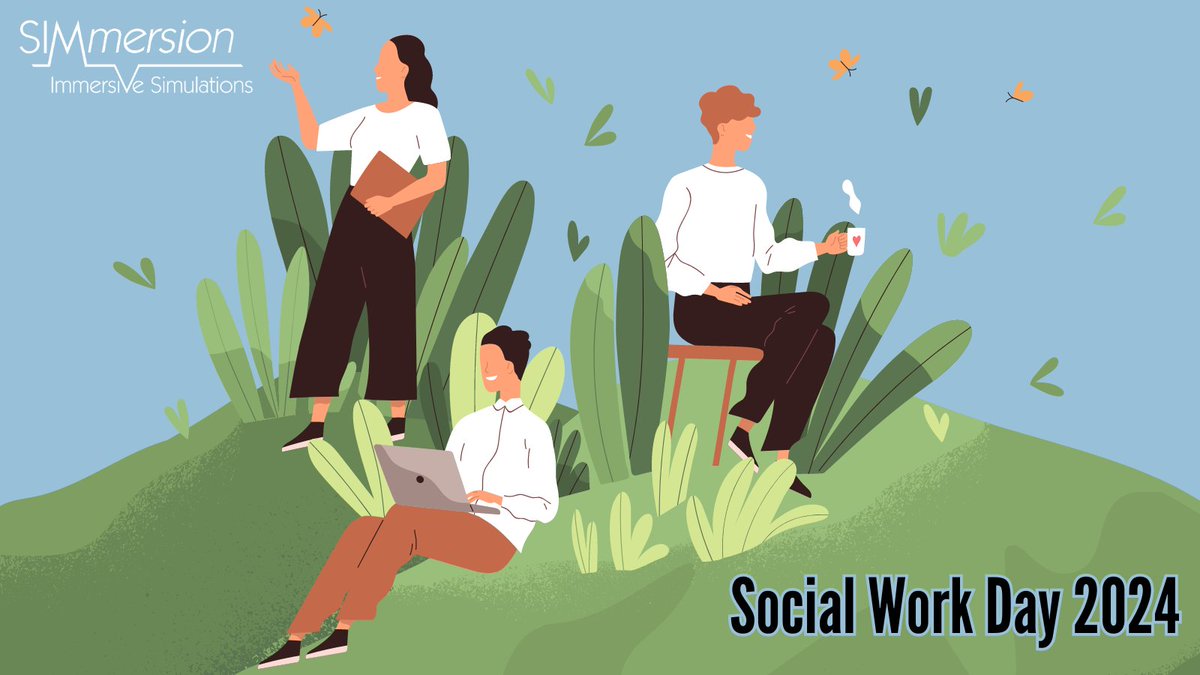 Happy #SocialWorkDay! 🎉 Let's celebrate the incredible impact of social workers on our community. At SIMmersion, we're proud to support social workers with innovative training programs to drive positive change. Join us in making a difference! 💪🌟 #socialwork