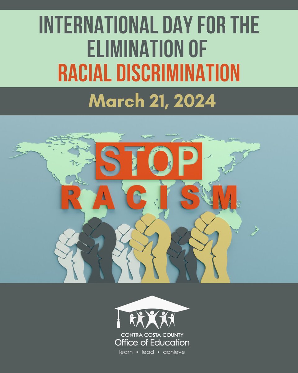 🌍✊ March 21st is International Day for the Elimination of Racial Discrimination. Let's unite against prejudice and celebrate diversity. 🌈💪 #FightRacism #EqualityForAll 🕊️