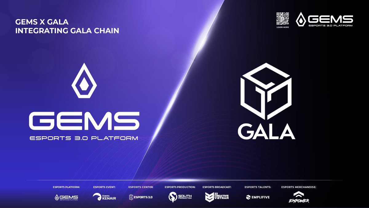 gemsgg_official's tweet photo. Big news, GEMSters! 

We're partnering with Gala Games to bring GalaChain into the heart of esports. Get ready for an epic fusion of gaming and web3! 🎮💥  

#GalaChain #GEMS #Esports #Web3Gaming #GalaGames https://t.co/GoUmKNB5Fs
