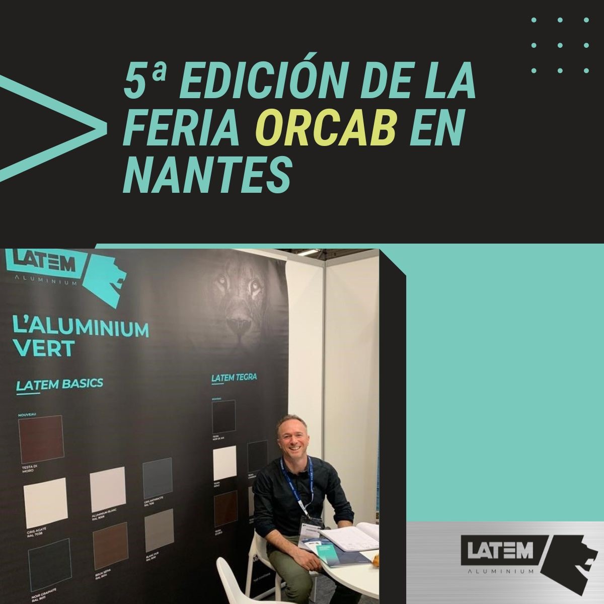 Continuamos en #ORCAB2024 en el recinto ferial Beaujoire de Nantes.
 
#materiales #construcción #fabricantes #calidad