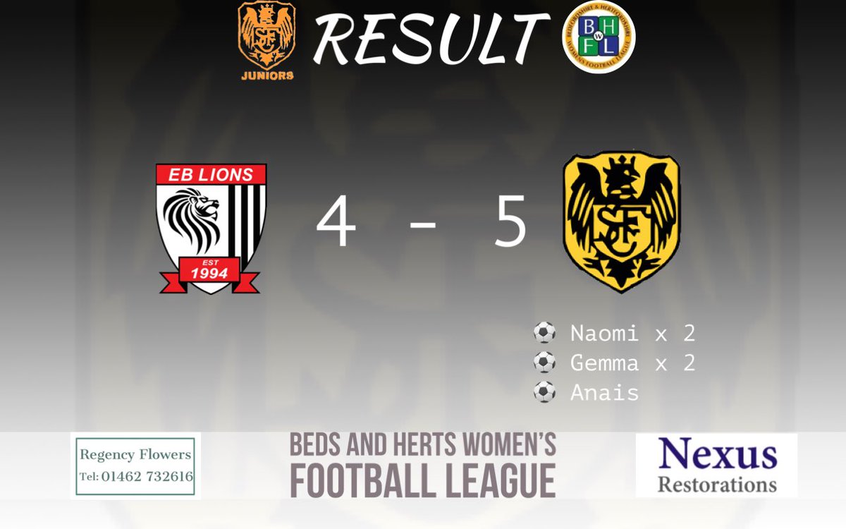 StotfoldLadies's tweet photo. Our two recent results, the girls have played excellently and gained 6/6 points! https://t.co/FD3k9clyWn