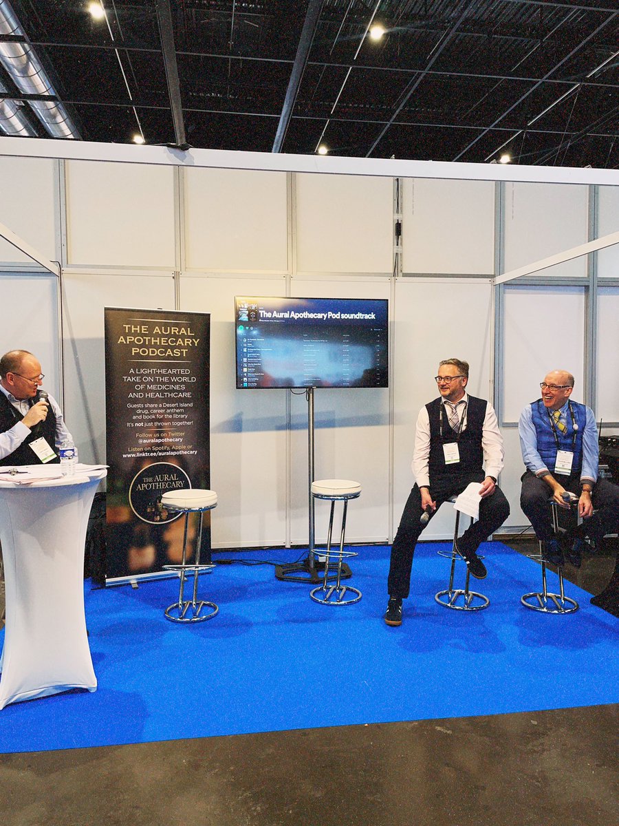 <a href="/Omnicell/">Omnicell</a> <a href="/morganpete/">pete morgan</a> 🟢 LIVE ON STAGE! The Apothecary Podcast now in booth 75!! Come &amp; join them 👏🏼 <a href="/AuralApothecary/">AuralApothecary</a> #EAHP2024