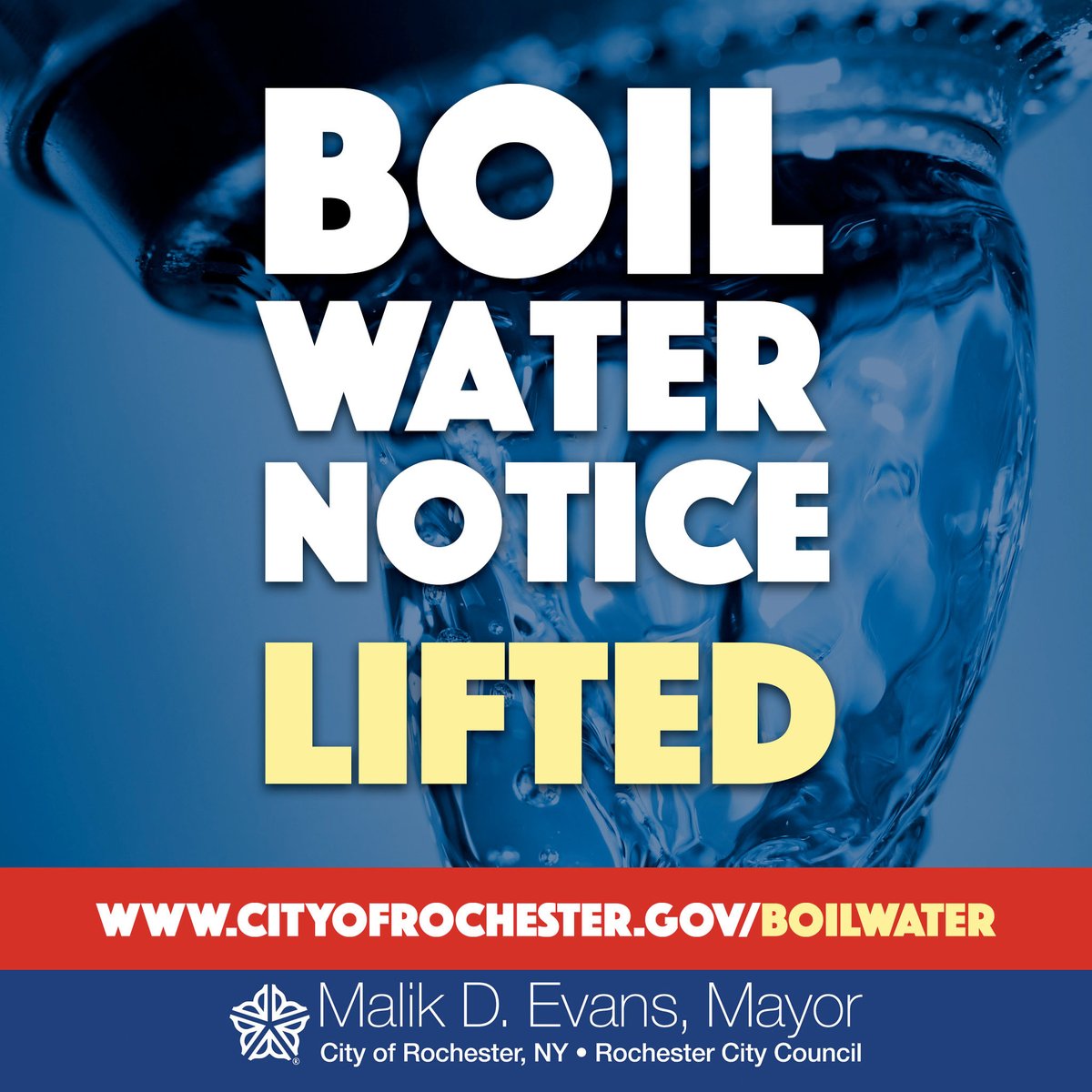 The boil water notice that had been in effect for a portion of Rochester following the discovery of a deceased individual within the Highland Park Reservoir has been lifted. For more detailed information, please visit CityofRochester.gov/boilwater.