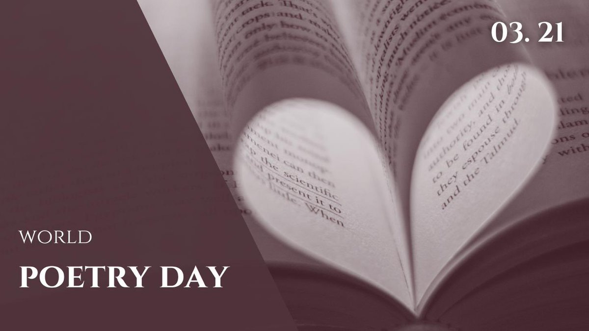 #OTD In 1999, #UNESCO designated 21 March as World #Poetry Day 📚 It can be written, read and even sung. Name at least one thing more beautiful than poetry. Can you?