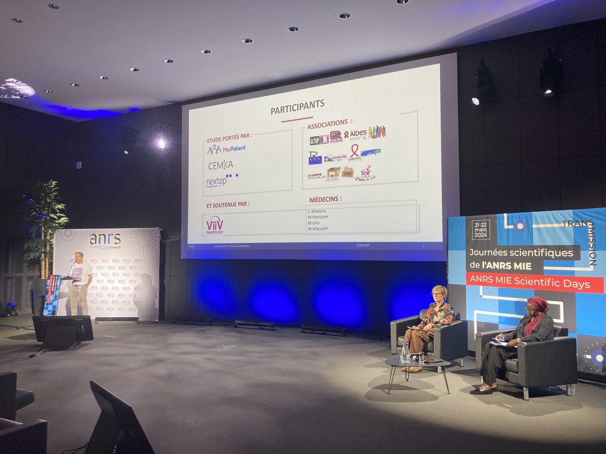 Xtophe Mathias @LesActupienNEs présente les premiers résultats de l'étude interassociative 'Vieillir avec le VIH' lors des #JournéesScientifiques2024 de l'@agenceANRS rdv le 9 avril pour la suite nextep-health.com/evenements/sem…