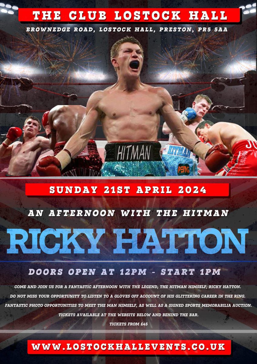 Ricky Hatton MBE (@HitmanHatton) on Twitter photo 2024-03-21 13:07:27