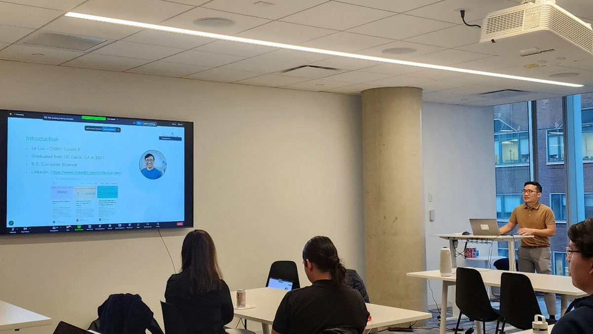 It was a pleasure hosting the NYC #Alteryx User group at The Data School New York office yesterday. Appreciation to all who joined us. 

Special kudos to our consultant, Le Luu, for an insightful presentation on scraping data from PDFs Alteryx and #python. #dataanalytics