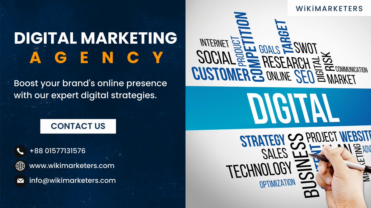 wikimarketers's tweet photo. Boost your brand's online presence with our expert digital strategies 👇
🧰 Contact us https://t.co/AoI8Kr9ZyR

#DigitalMarketing #digitalmarketingagency #DigitalMarketingStrategy #wikimarketers https://t.co/UmpCPErPYw