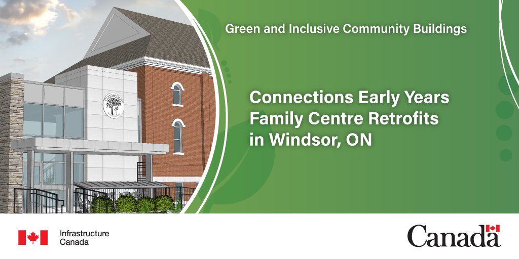 With federal support, Connections Early Years Family Centre’s “Building Up!” project will help positive changes unfold in #Windsor, #ON.

Learn more: canada.ca/en/office-infr…