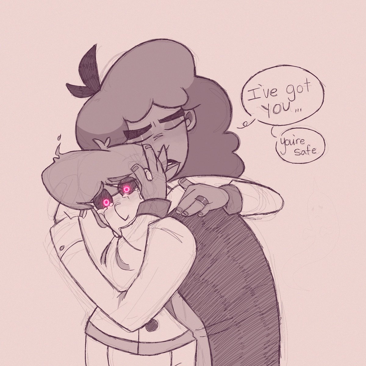 cl0wnskulls's tweet photo. 😭😭😤😤😤 Lewis my beloved, someone please comfort him!!! 
Poor guy I killed then someone who he loved dearly loses all memories of him 😭😭 PLEASE!! Also hc hes a Mamas Boy

#lewispepper #mysteryskulls #mysteryskullsanimated #msa https://t.co/cXhDZJLbfc