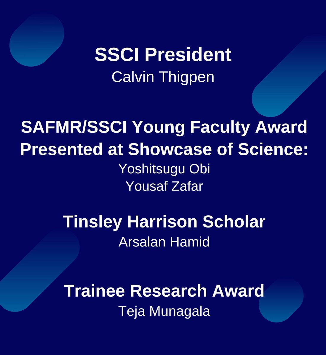 Congrats to our faculty and trainees who won awards or were recognized at the Southern Regional Meetings last month! buff.ly/4979BLP