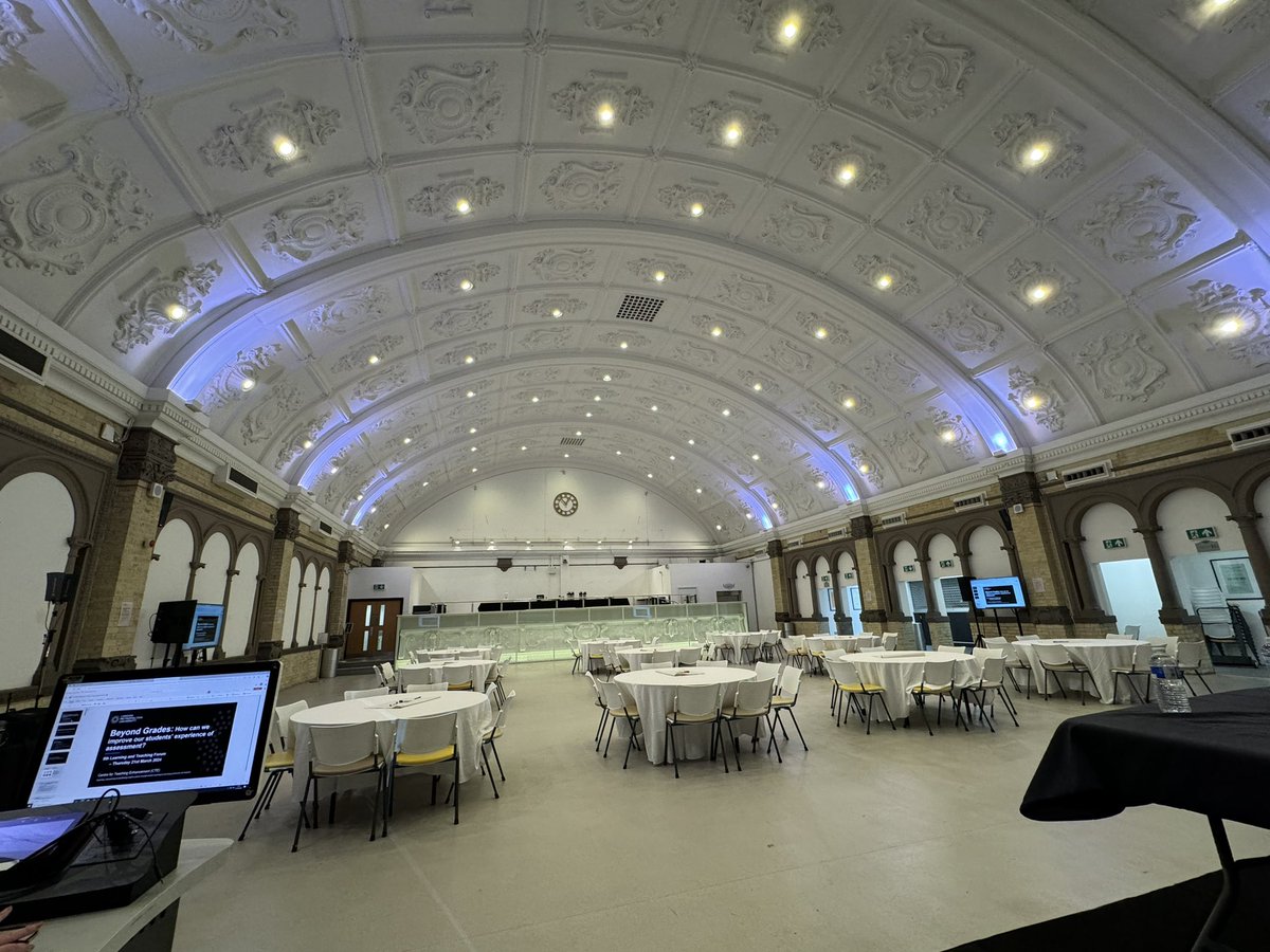 Well quite the Venue for today’s Keynote <a href="/LondonMetUni/">London Met Uni</a> ….