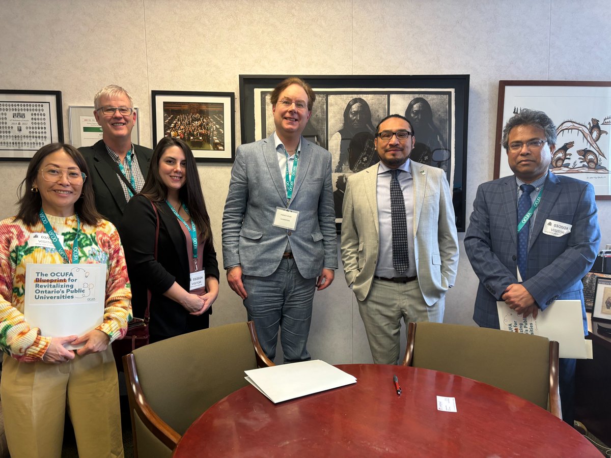 Thank you @solmamakwa for meeting with university faculty and academic librarians. We discussed the value of universities to Ontario's economy and culture and why we need to fund our universities @OCUFA #onpse #onpoli