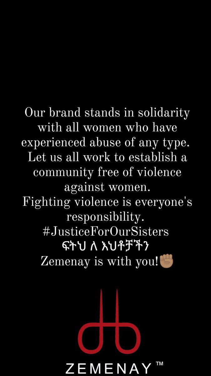 ZEMENAY_'s tweet photo. Recognizing the pivotal role of women in society, our brand strongly opposes any form of violence against our esteemed mothers, sisters, and daughters. 
Let's protect our Pillars, OUR WOMEN🤎 
#JUSTICEFOROURSISTERS https://t.co/c8ngvCItVY