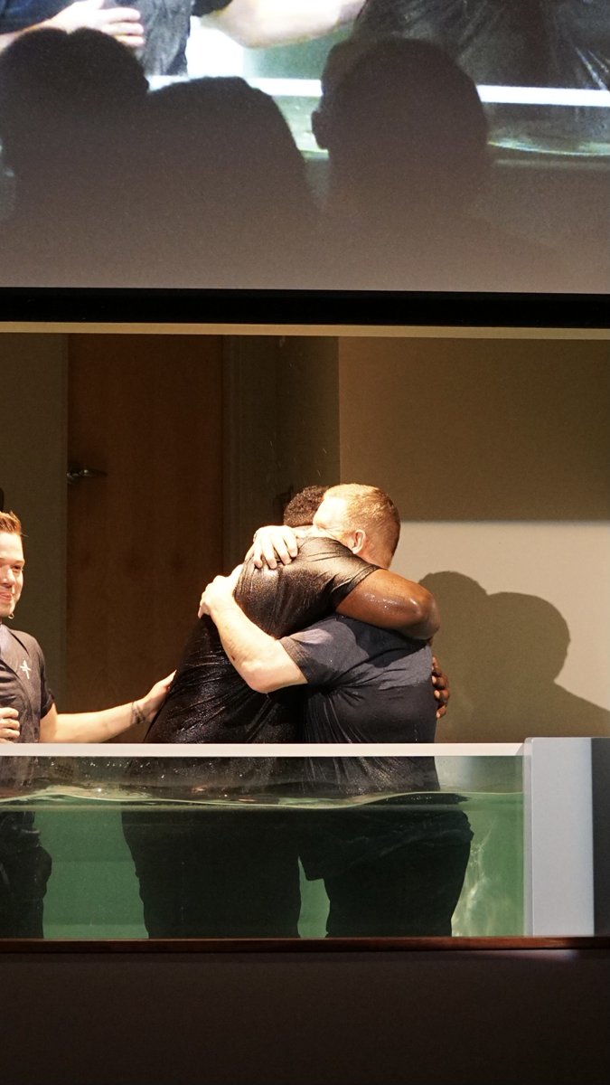 One of the greatest joys of my ministry is getting to see young men, like Jacoby Jackson, make decisions that help transform their life! What an honor to help baptize my brother last night!