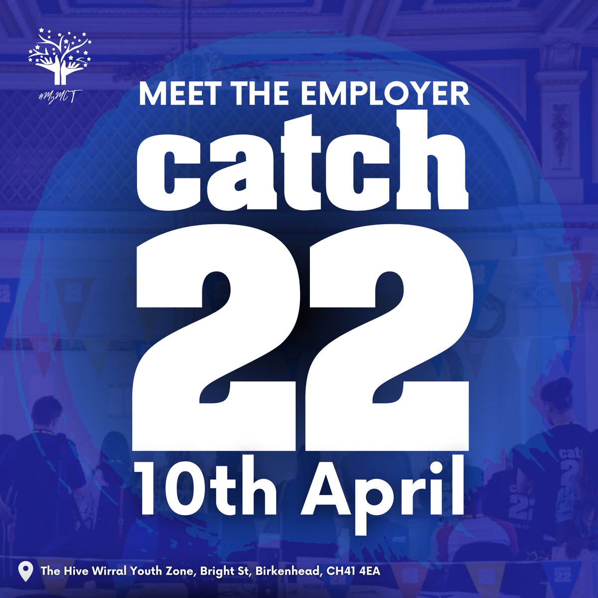 📢 At a crossroad with your future? 🏃Join us the 10th of April to meet with Catch22 and see what job and training opportunities they present to you! ⭐️ See you there… #BetterTogether at #MyMCT #Wirral #LiverpoolCityRegion #entrepreneurship #Youthempowerment #Youthemployment