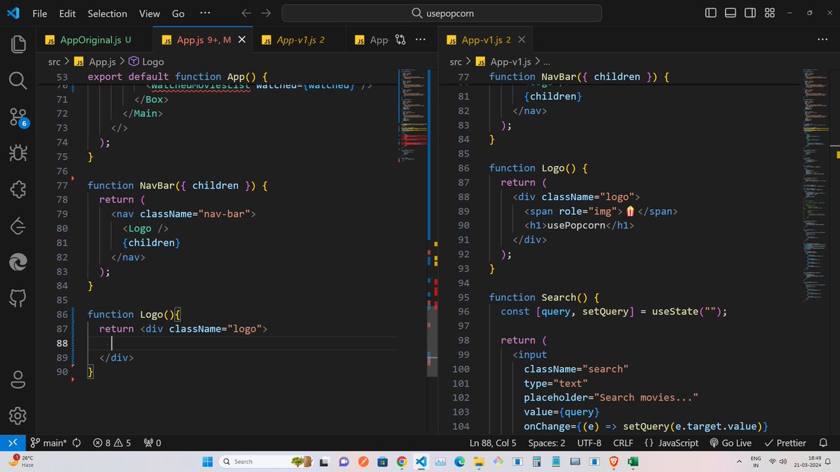dhruv_codes's tweet photo. Was busy last week sorting some things out, now back into the game, starting with recalling some important concepts in React.

What are you learning?

#LearnInPublic #buildinpublic #100DaysOfCode https://t.co/Un50Zafjay
