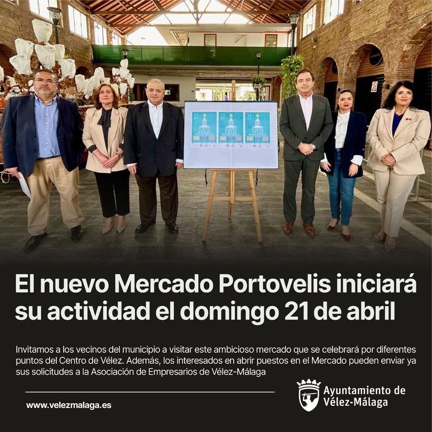 📷 El nuevo Mercado Portovelis ya es una realidad y verá la luz, en su primera edición, el próximo domingo 21 de abril 📷 📷 Más información en velezmalaga.es/index.php?mod=…... #VélezMálaga #Portovelis #CentroHistórico