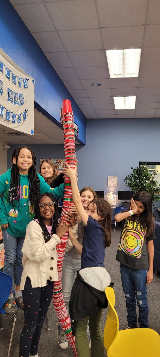 They have built the tallest tower yet <a href="/NISDLieck/">NISDLieck</a> library makerspace morning! I appreciate their creative solution and collaboration to the cups easily falling over!

<a href="/NISD/">Northside ISD</a> <a href="/NISDLib/">NISDLibraryServices</a>