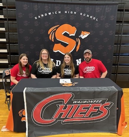Sandwich Indians Athletics (@indianssandwich) on Twitter photo Congratulations to Peyton Dudzik for making it official today to continue her Educational and Softball career at Waubonsee Community College. So proud and best of luck.
<a href="/DarnellShane/">Shane Darnell Ed.D</a>
<a href="/SandwichCUSD430/">Sandwich CUSD 430</a>
<a href="/jtpedelty/">J.T. Pedelty</a>
<a href="/SHSROWDIES/">SANDWICH ROWDIES</a>
<a href="/TillyLoMac3/">Mattie McGuire</a>
<a href="/WCCchiefsSB/">Waubonsee Chiefs Softball</a>
<a href="/jwelge96/">Joshua Welge</a> Congratulations to Peyton Dudzik for making it official today to continue her Educational and Softball career at Waubonsee Community College. So proud and best of luck.
<a href="/DarnellShane/">Shane Darnell Ed.D</a>
<a href="/SandwichCUSD430/">Sandwich CUSD 430</a>
<a href="/jtpedelty/">J.T. Pedelty</a>
<a href="/SHSROWDIES/">SANDWICH ROWDIES</a>
<a href="/TillyLoMac3/">Mattie McGuire</a>
<a href="/WCCchiefsSB/">Waubonsee Chiefs Softball</a>
<a href="/jwelge96/">Joshua Welge</a>