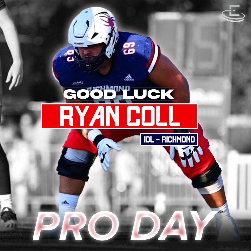 Good luck to our guy @ryancolll on his Pro Day today! #BeExclusive