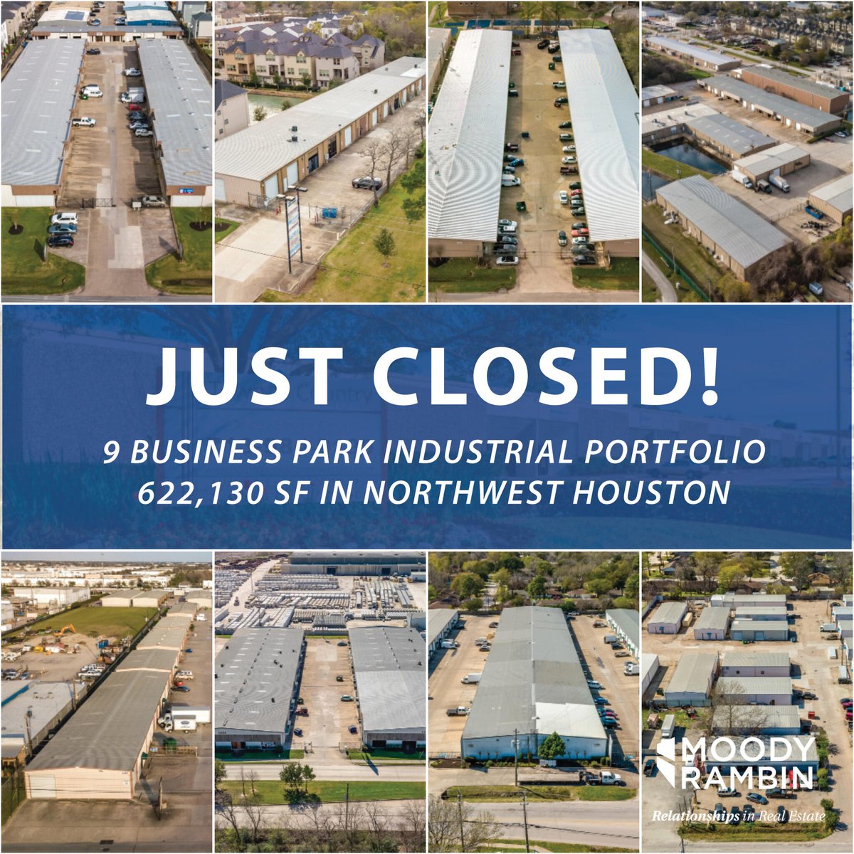Moody Rambin closes Gateway Industrial Commons, a remarkable 622,130 SF portfolio across 9 business parks in NW Houston. Facilitating the sale from HRES Group to Pagewood, Jim Autenreith &amp; Stephen Ghedi led this landmark transaction, helping shape Houston's business landscape.