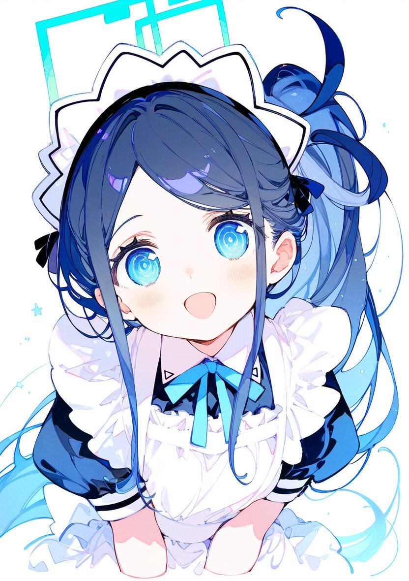 aris (blue archive) ,aris (maid) (blue archive) 1girl solo long hair looking at viewer blush smile open mouth  illustration images