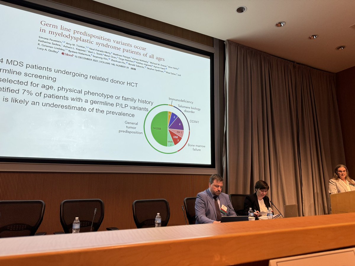 emmamgroarke's tweet photo. Lisa McReynolds from @theNCI discusses the role of genetic testing in #SAA and #MDSsm. @aamdsif https://t.co/LLPC2BdNna