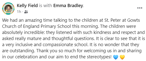 We are very proud of children. I have recieved the nicest messages complimenting them all this morning! @stpeteratgowts #WorldDownSyndromeDay2024 #EndTheStereotypes