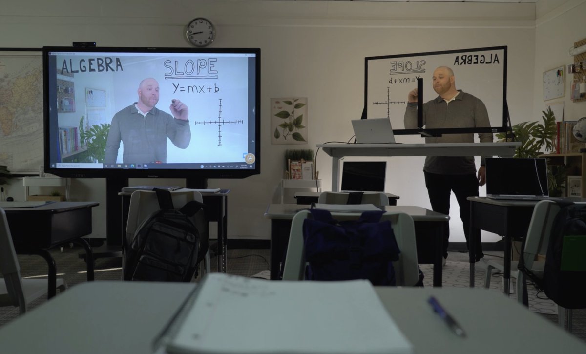 You’ll never turn your back to your students with eGlass. Better yet – we make your lesson the center of attention AND create a fun learning environment! 

You could end up with the coolest classroom in the school! 😎

#edtech #teachertwitter #edchat #mathchat #SpringCUE