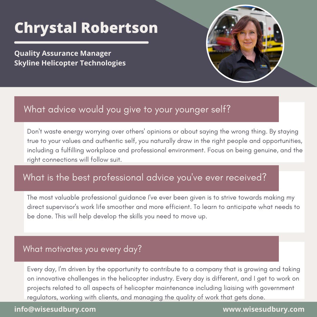 Today meet Chrystal Robertson! 
#31women