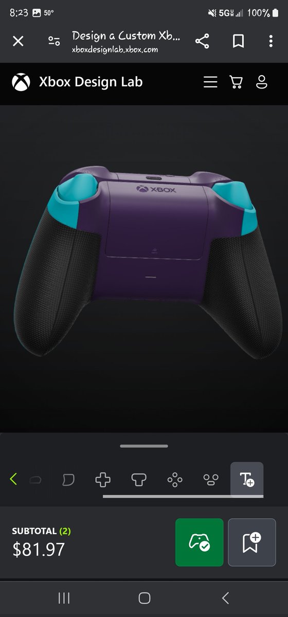 TheScorpQueen's tweet photo. @Xbox A controller based around my stream colors. https://t.co/HJ0BVNfIiw