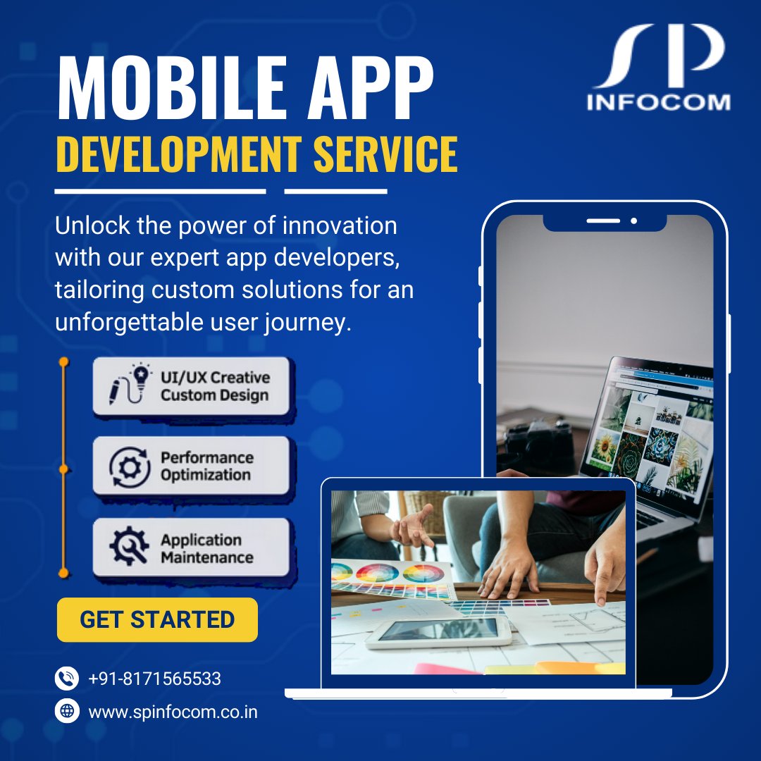 spinfocom's tweet photo. ๐ฑโจ Elevate your mobile experience with SP Infocom's cutting-edge app! Tailored solutions, seamless navigation, and endless innovation await. Download now! #MobileApp #Innovation #SPInfocom ๐๐ https://t.co/WjVRFfKCew