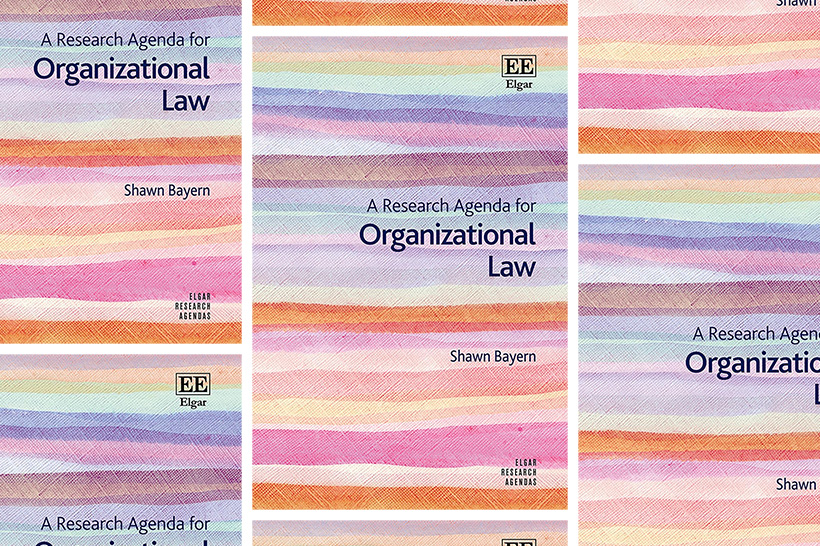 Shawn J. Bayern @FSUCollegeofLaw has authored ‘A Research Agenda for Organizational Law,’ a book detailing the current state of organization law and the flexible structures and capabilities of modern organizations. bit.ly/43rl0oE