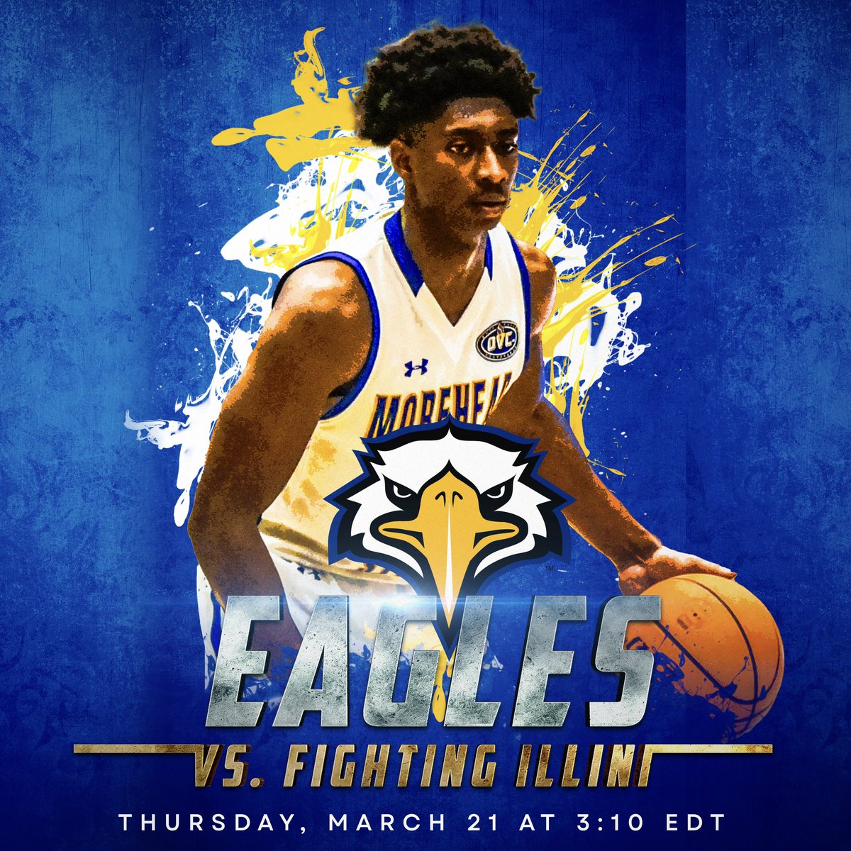 𝙂𝙊 𝙃𝙀𝘼𝘿!

Honored. Anxious. Excited!

🏟️ 3:10 p.m. EDT 📺 truTV

We are proud of you, <a href="/MSUEaglesMBB/">Morehead State Men's Basketball</a> ! Make our Blue and Gold shine bright! 💫