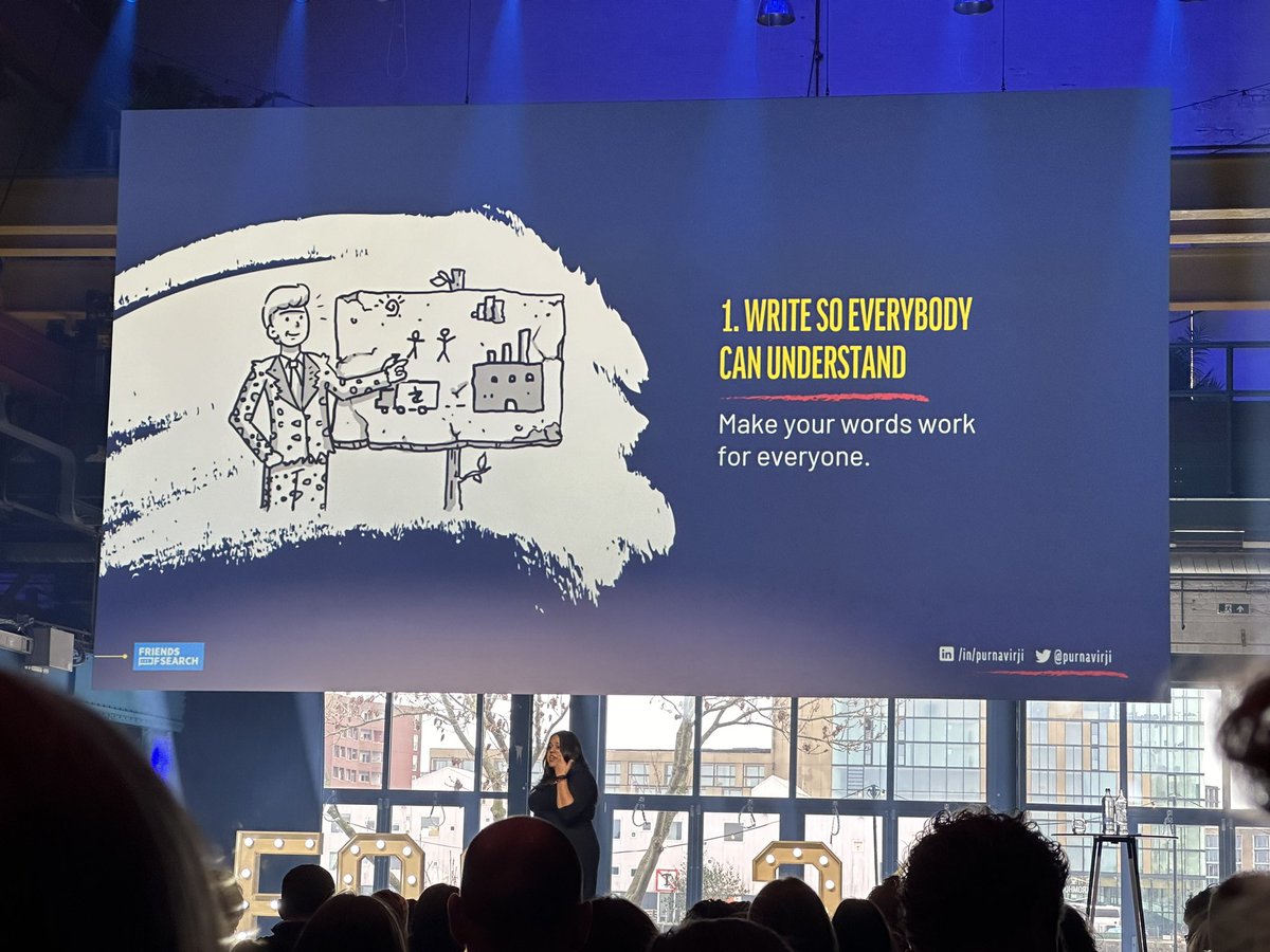 TacoVerdo's tweet image. “Write so everyone can understand” - @purnavirji at #FriendsOfSearch 

Exactly this is why we have the #readability analysis in @yoast SEO!! Simple language is not about dumbing down, it’s about opening up to a broader audience!
