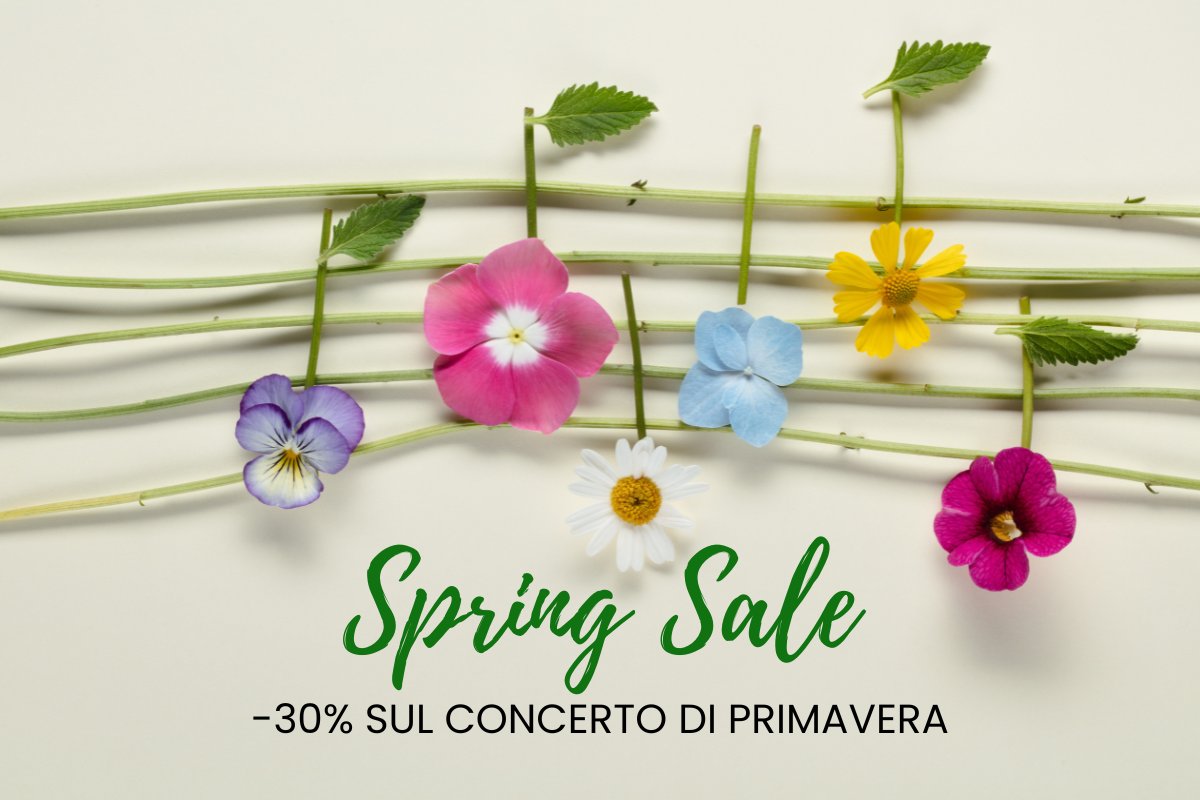 🌷 È arrivata la primavera! Approfitta del nostro sconto promozionale del 30% sui biglietti per il concerto del 23/04 in Auditorium con Giovanni Sollima, Federico Guglielmo e l’orchestra Il Pomo d’Oro. L’offerta è valida fino al 1° aprile ▷ shorturl.at/bsz06 #SpringSale