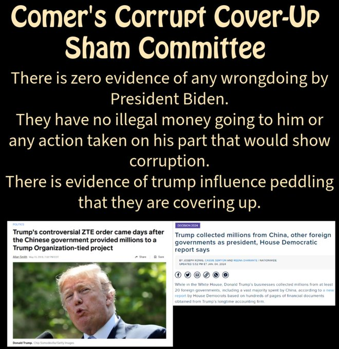 EileenLeftPA's tweet photo. @GOPoversight You need to be referred to the ethics committee. #ResignComer #ResignJordan #GOPtheRussianPartyofTraitors #GOPRussianAssets #ElectionInterference #ComerIsGuilty #JimJordanIsGuilty #VoteBlueToSaveDemocracy https://t.co/WBXwoTA3xJ