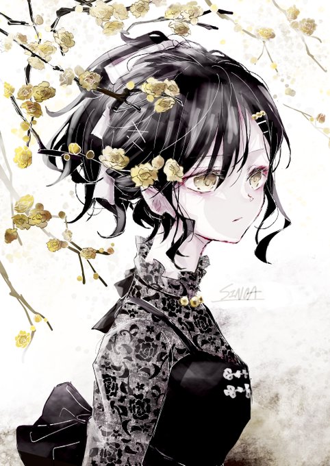「hairclip pale skin」 illustration images(Latest)