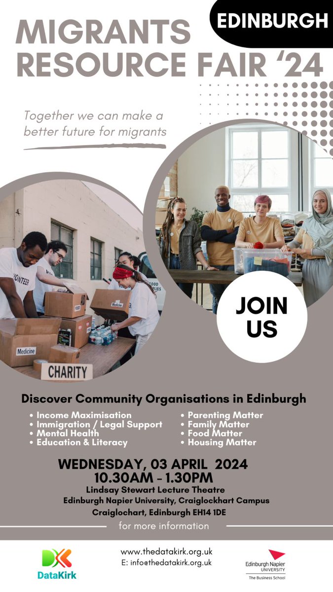 FAR_hub's tweet photo. The Migrants Resource Fair aims to provide resources for temporary migrants in Scotland. Settlement and integration services, financial, social, and cultural support for living in the UK @TDatakirk #migrant #inclusion #CommunityPower
https://t.co/UZFyJuwlb5 https://t.co/lYC1PcinyE